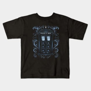 Gothic Tardis Kids T-Shirt